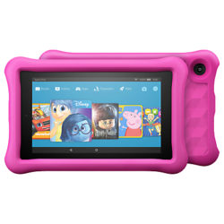 Amazon Fire 7 Kids Edition Tablet with Kid-Proof Case, Quad-core, Fire OS, Wi-Fi, 16GB, 7 Pink